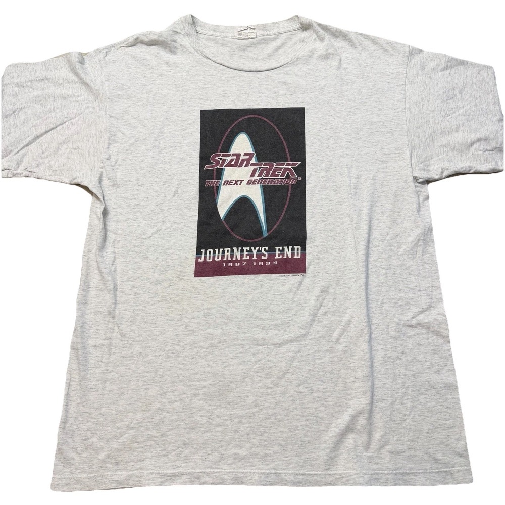 Vintage 1994 Star Trek Next Generation Journey's End Shirt XL USA Single Stitch